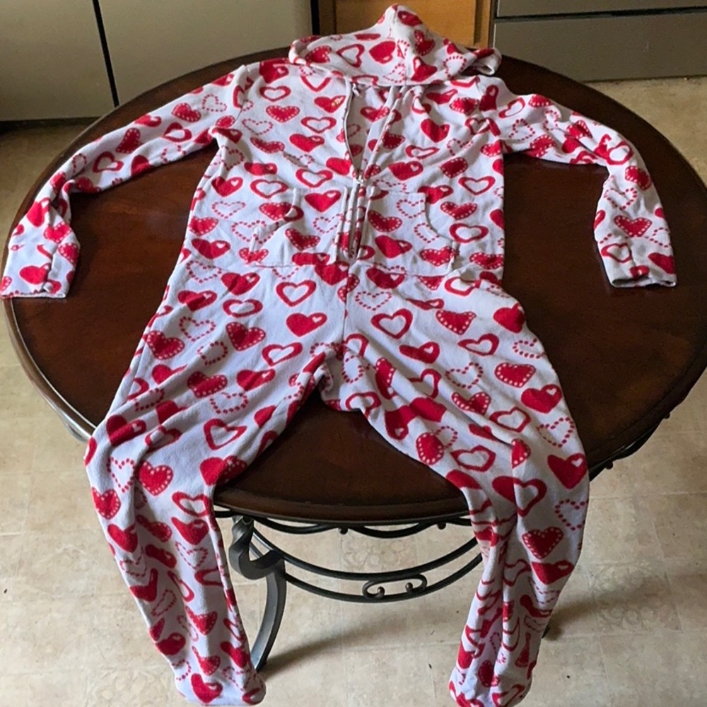 Kids Heart Print One Piece